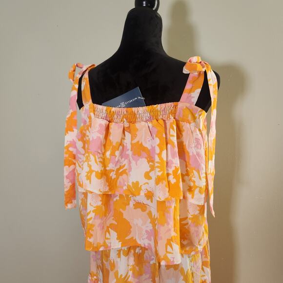 MICHELLE MCDOWELL Sadie Spring Blooms Orange 2pc Set, Size Medium - Picture 12 of 16